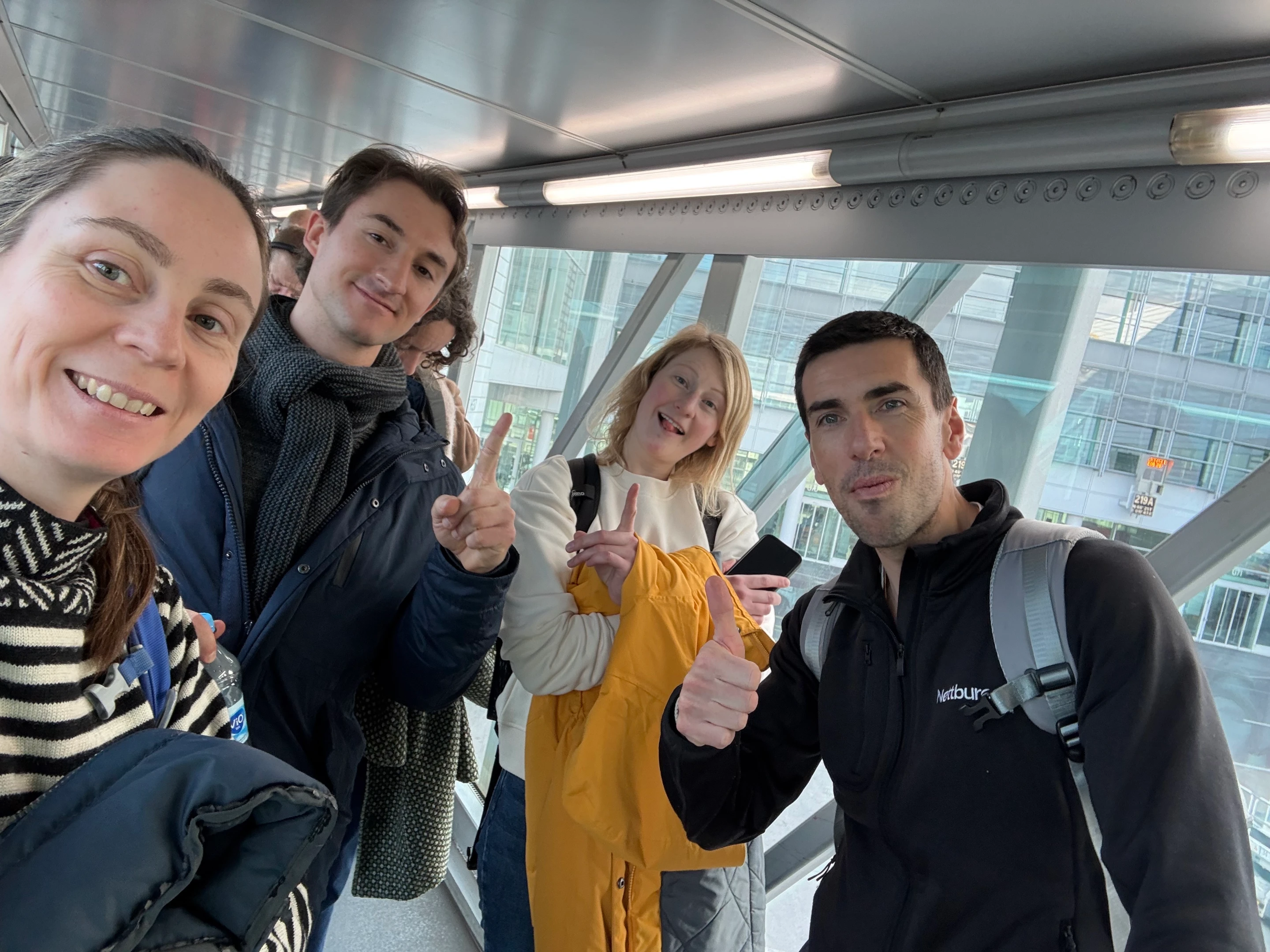 Colleagues travelling together